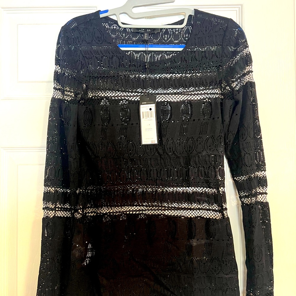 BCBGMaxazaria black tunic